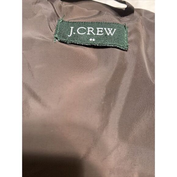 j crew womens solid brown puffer vest jacket Small Medium - Picture 5 of 6